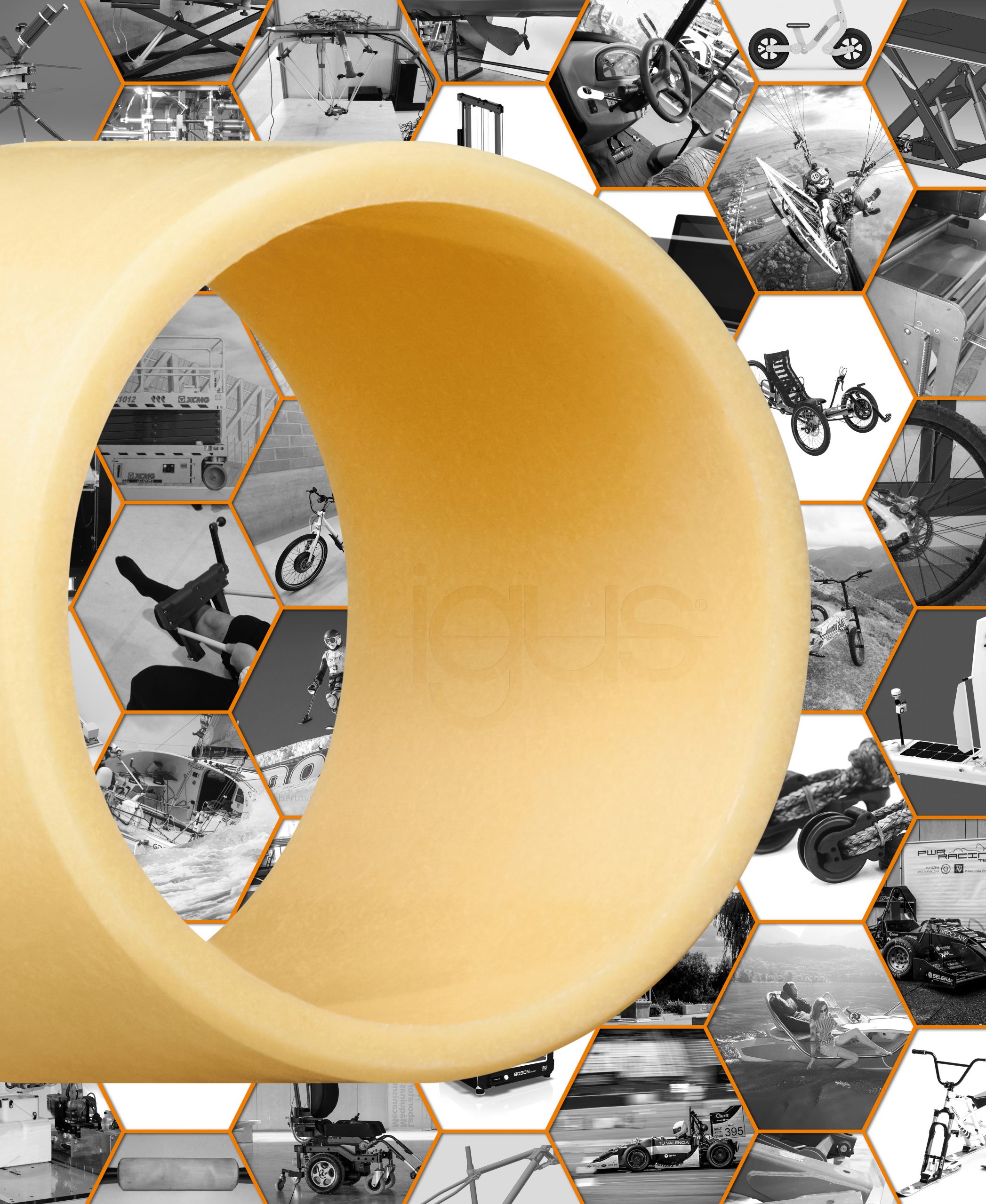 cojinete en plástico técnico